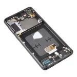 OLED Screen Digitizer Assembly with Frame for Samsung Galaxy S21 Plus 5G G996 (Service Pack) - Phantom Black