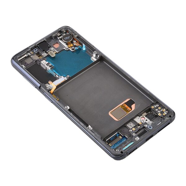OLED Screen Digitizer Assembly with Frame for Samsung Galaxy S21 5G G991 (Service Pack) - Phantom Gray