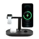 3 in 1 Magnetic Wireless Fast Charger for Apple Watch/ Airpod/ iPhone 12/ 13 Series - Black