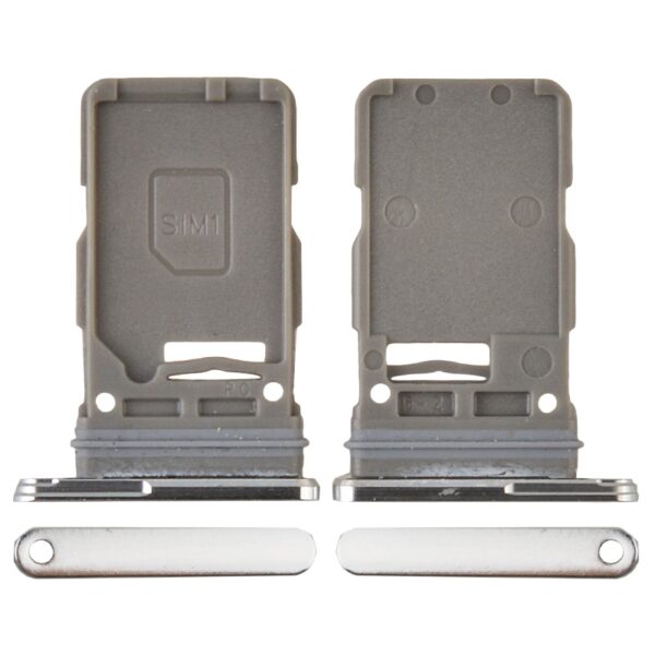 Single Sim Card Tray for Samsung Galaxy S21 5G G991/ S21 Plus 5G G996/ S21 Ultra 5G G998 - Silver