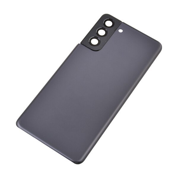 Back Cover with Camera Glass Lens and Adhesive Tape for Samsung Galaxy S21 5G G991 (for SAMSUNG) - Phantom Gray