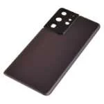 Back Cover with Camera Glass Lens and Adhesive Tape for Samsung Galaxy S21 Ultra 5G G998 (for SAMSUNG) - Phantom Brown