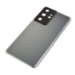Back Cover with Camera Glass Lens and Adhesive Tape for Samsung Galaxy S21 Ultra 5G G998 (for SAMSUNG) - Phantom Titanium