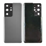 Back Cover with Camera Glass Lens and Adhesive Tape for Samsung Galaxy S21 Ultra 5G G998 (for SAMSUNG) - Phantom Titanium