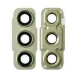Rear Camera Glass Lens and Cover Bezel Ring for Samsung Galaxy S21 FE 5G G990 - Olive