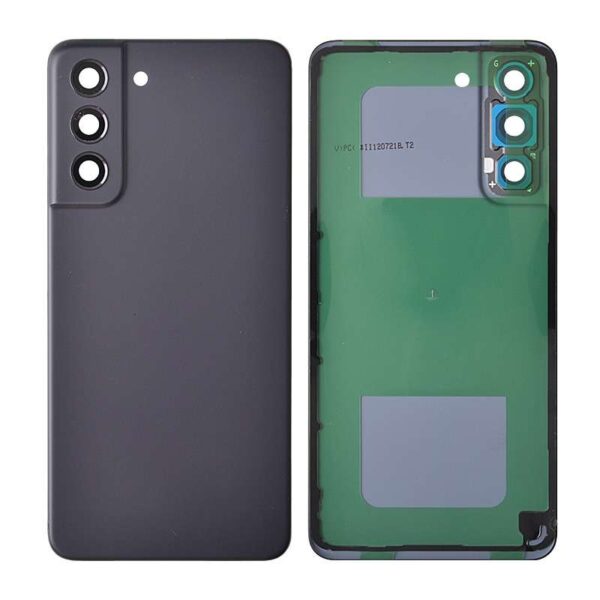 Back Cover with Camera Glass Lens and Adhesive Tape for Samsung Galaxy S21 FE 5G G990(for SAMSUNG) - Graphite