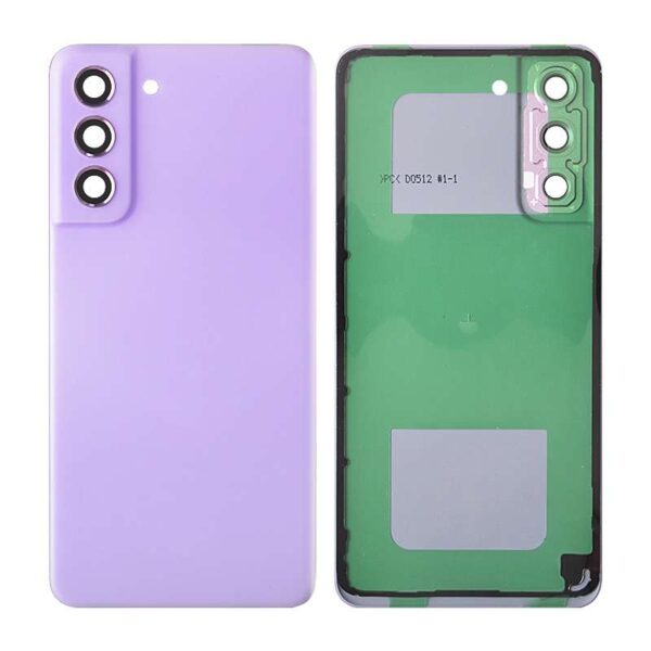 Back Cover with Camera Glass Lens and Adhesive Tape for Samsung Galaxy S21 FE 5G G990(for SAMSUNG) - Lavender