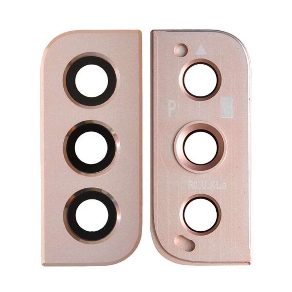 Rear Camera Glass Lens and Cover Bezel Ring for Samsung Galaxy S22 5G S901/ S22 Plus 5G S906 - Pink