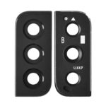 Rear Camera Glass Lens and Cover Bezel Ring for Samsung Galaxy S22 5G S901/ S22 Plus 5G S906 - Black