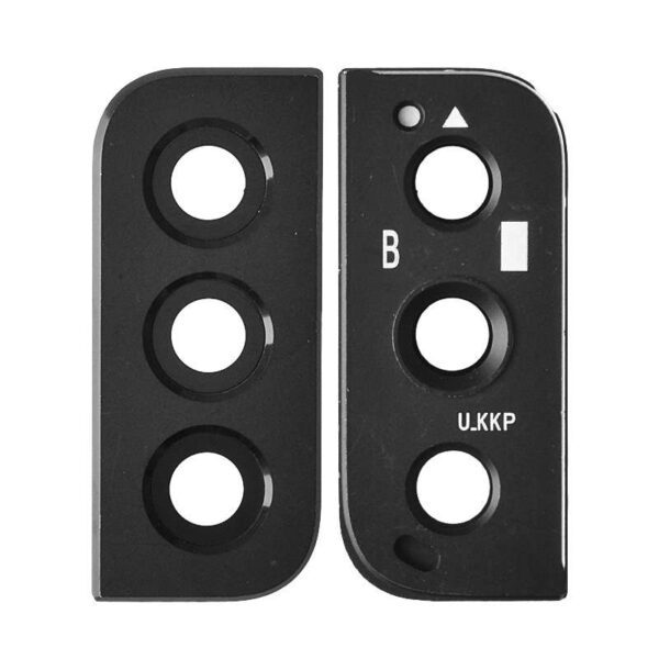Rear Camera Glass Lens and Cover Bezel Ring for Samsung Galaxy S22 5G S901/ S22 Plus 5G S906 - Black