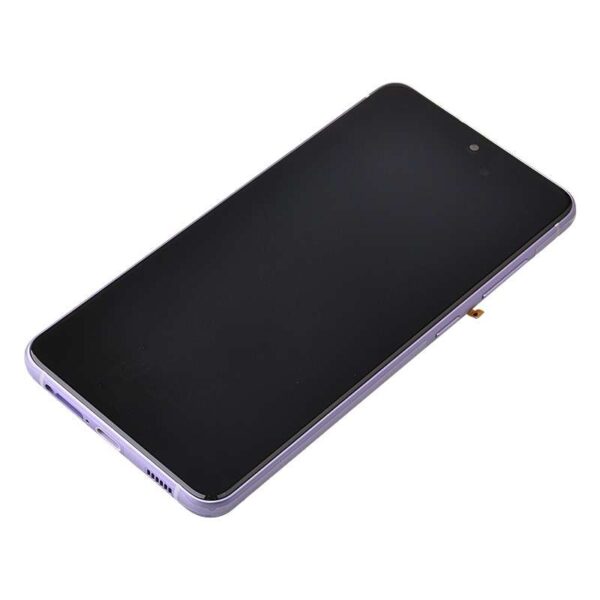 OLED Screen Digitizer Assembly with Frame for Samsung Galaxy S21 FE 5G G990 (Service Pack) - Lavender