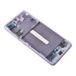 OLED Screen Digitizer Assembly with Frame for Samsung Galaxy S21 FE 5G G990 (Service Pack) - Lavender