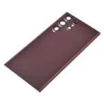 Back Cover with Camera Glass Lens and Adhesive Tape for Samsung Galaxy S22 Ultra 5G S908 (for SAMSUNG) - Burgundy