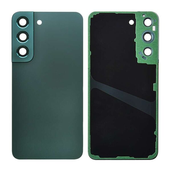 Back Cover with Camera Glass Lens and Adhesive Tape for Samsung Galaxy S22 5G S901 (for SAMSUNG) - Green