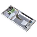 OLED Screen Digitizer Assembly with Frame for Samsung Galaxy S22 Ultra 5G S908 (Service Pack) - White