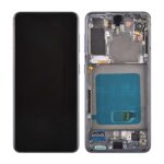 OLED Screen Digitizer Assembly with Frame for Samsung Galaxy S21 5G G991 (Premium) - Phantom Gray