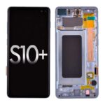 OLED Screen Digitizer with Frame Replacement for Samsung Galaxy S10 Plus G975 (Premium) - Prism Blue