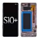 OLED Screen Digitizer with Frame Replacement for Samsung Galaxy S10 Plus G975 (Premium) - Flamingo Pink