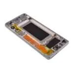 OLED Screen Digitizer with Frame Replacement for Samsung Galaxy S10 G973 (Premium) - Prism White