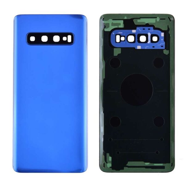 Back Cover with Camera Glass Lens and Adhesive Tape for Samsung Galaxy S10 G973(for SAMSUNG and Galaxy S10) - Blue