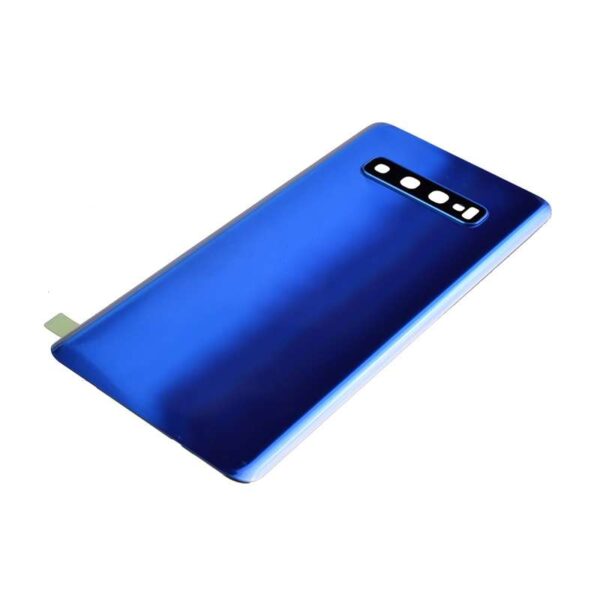 Back Cover with Camera Glass Lens and Adhesive Tape for Samsung Galaxy S10 Plus G975(for SAMSUNG and Galaxy S10+) - Blue