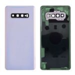 Back Cover with Camera Glass Lens and Adhesive Tape for Samsung Galaxy S10 Plus G975(for SAMSUNG and Galaxy S10+) - Ceramic White