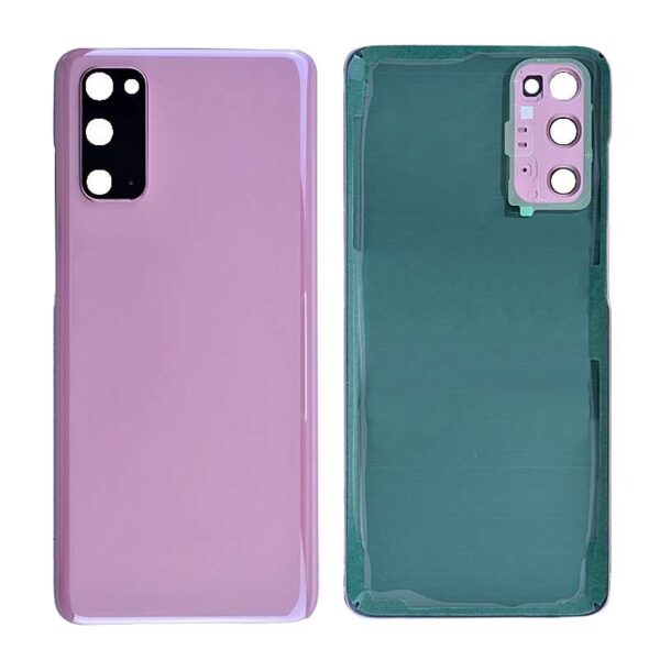 Back Cover with Camera Glass Lens and Adhesive Tape for Samsung Galaxy S20 G980/ S20 5G G981(for SAMSUNG) - Cloud Pink