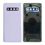 Back Cover with Camera Glass Lens and Adhesive Tape for Samsung Galaxy S10 G973(for SAMSUNG and Galaxy S10) - Prism White
