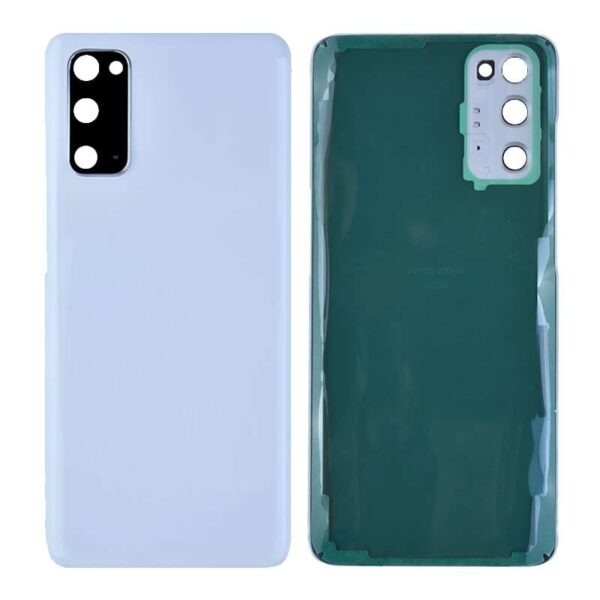 Back Cover with Camera Glass Lens and Adhesive Tape for Samsung Galaxy S20 G980/ S20 5G G981(for SAMSUNG) - Cloud White