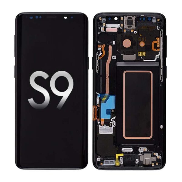 OLED Screen Digitizer with Frame Replacement for Samsung Galaxy S9 G960 (Premium) - Midnight Black