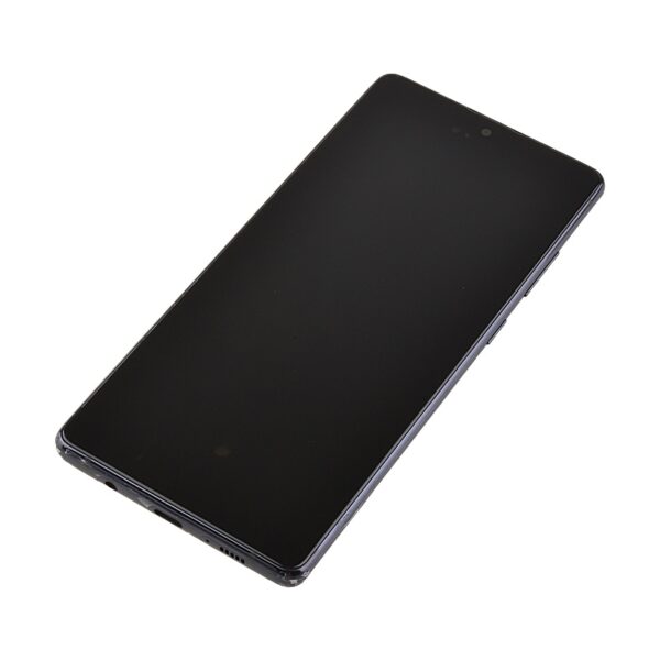 OLED Screen Digitizer Assembly With Frame for Samsung Galaxy A71 5G UW A716V (Premium) - Prism Bricks Black