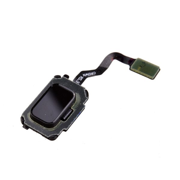 Home Button with Flex Cable,Connector and Fingerprint Scanner Sensor for Samsung Galaxy Note 9 N960 - Black
