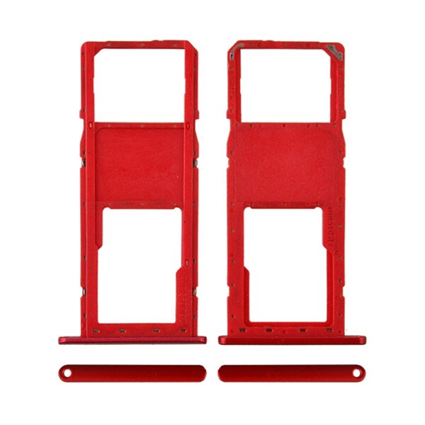 Single Sim Card Tray for Samsung Galaxy A01(2019) A015 - Red