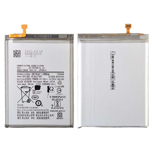 3.85V 4900mAh Battery for Samsung Galaxy A21S (2020) A217/ A12 (2020) A125 Compatible