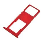 Sim Card Tray and MicroSD Card Tray for Samsung Galaxy A11(2020) A115 (Single SIM Card Version) - Red