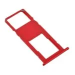 Sim Card Tray and MicroSD Card Tray for Samsung Galaxy A11(2020) A115 (Single SIM Card Version) - Red