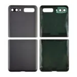 Back Cover with Camera Glass Lens and Adhesive Tape for Samsung Galaxy Z Flip 5G F707 (Up and down cover) - Mystic Grey