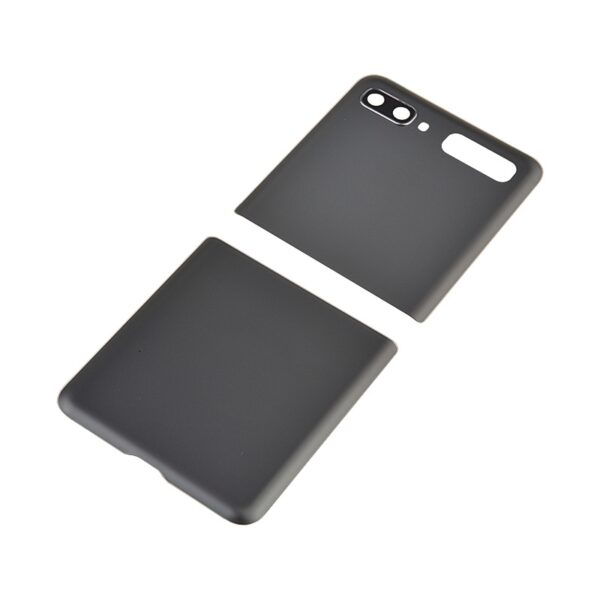 Back Cover with Camera Glass Lens and Adhesive Tape for Samsung Galaxy Z Flip 5G F707 (Up and down cover) - Mystic Grey