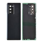 Back Cover with Camera Glass Lens and Adhesive Tape for Samsung Galaxy Z Fold2 5G F916 - Mystic Black