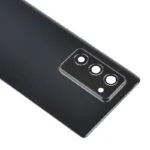Back Cover with Camera Glass Lens and Adhesive Tape for Samsung Galaxy Z Fold2 5G F916 - Mystic Black