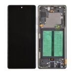 OLED Screen Digitizer Assembly With Frame for Samsung Galaxy A71 5G UW A716V (Premium) - Prism Bricks Black