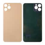 Back Glass Cover with Adhesive for iPhone 11 Pro Max - White(No Logo/ Big Hole)
