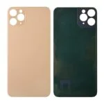 Back Glass Cover with Adhesive for iPhone 11 Pro Max - White(No Logo/ Big Hole)