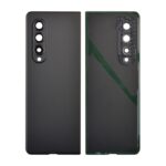 Back Cover with Camera Glass Lens and Adhesive Tape for Samsung Galaxy Z Fold3 5G F926 - Phantom Black