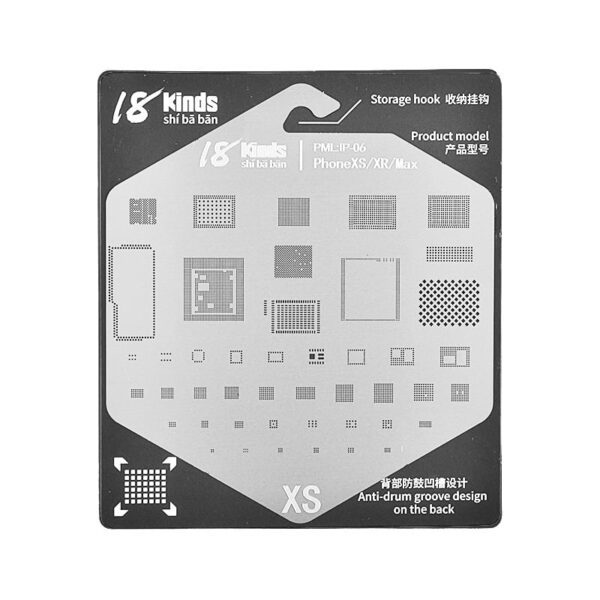 18 Kinds BGA Reballing Stencil for iPhone XS XR XS Max (IP-06)