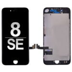 LCD Screen Display with Touch Digitizer and Back Plate for iPhone 8/ SE (2020)/ SE (2022) (High Quality) - Black