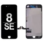 LCD Screen Display with Touch Digitizer and Back Plate for iPhone 8/ SE (2020)/ SE (2022) (High Quality) - Black