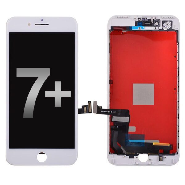 LCD Screen Display with Touch Digitizer Panel and Frame for iPhone 7 Plus (Aftermarket) - White