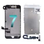 LCD Screen Display with Touch Digitizer Panel and Frame,Front Camera,Earpiece Speaker & Proximity Sensor Flex Cable for iPhone 7 (Aftermarket Plus)- Black