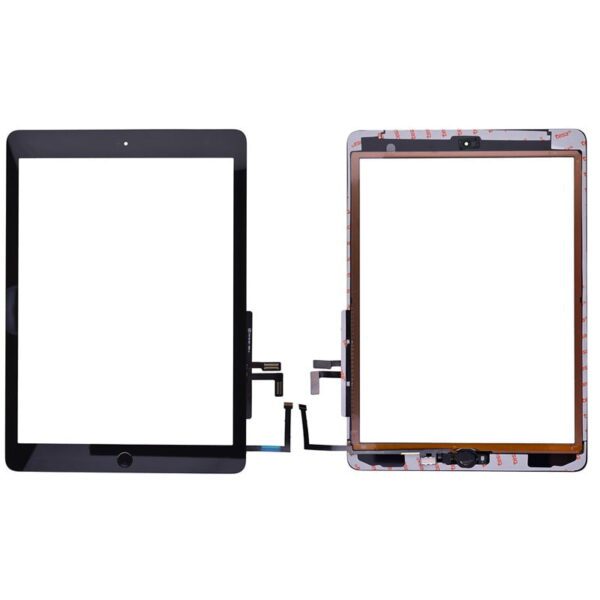 Touch Screen Digitizer With Home Button and Home Button Flex Cable for iPad 5 (2017)(Super High Quality) - Black